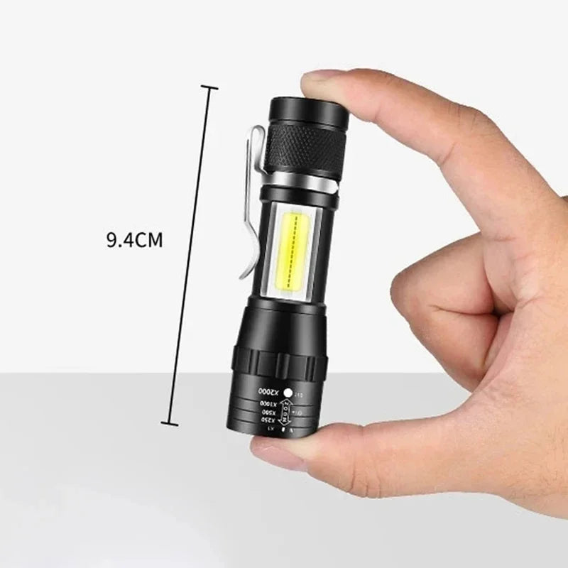 Mini LED Flashlight with Adjustable Focus