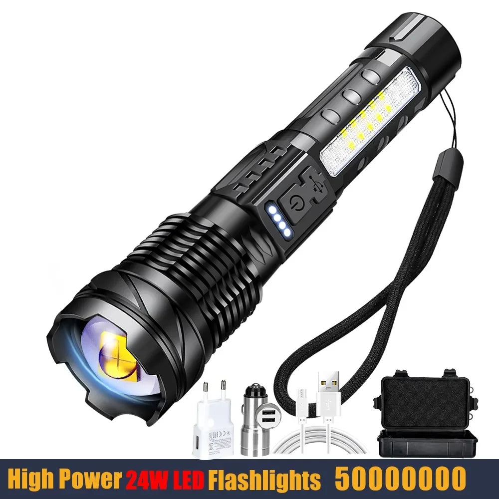 High-power LED Rechargeable Flashlight