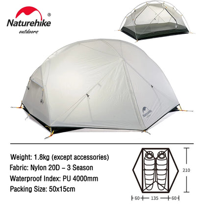 Naturehike  20D Ultralight Travel Tent